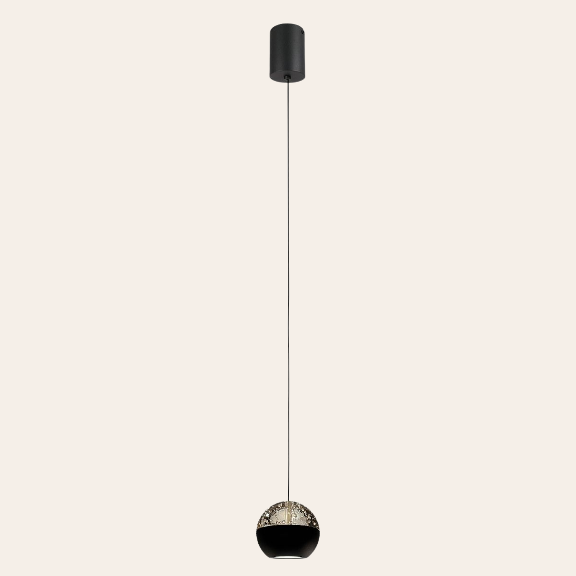 Steinhauer Belluno Hanglamp | Zwart, Smoke Glas, Dim to Warm LED