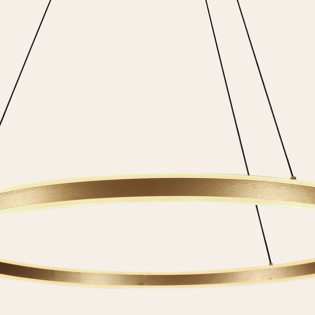 Steinhauer Ringlux Hanglamp Eettafel | Gouden LED Ring Ø80 cm, Verstelbaar, Dimbaar Steinhauer