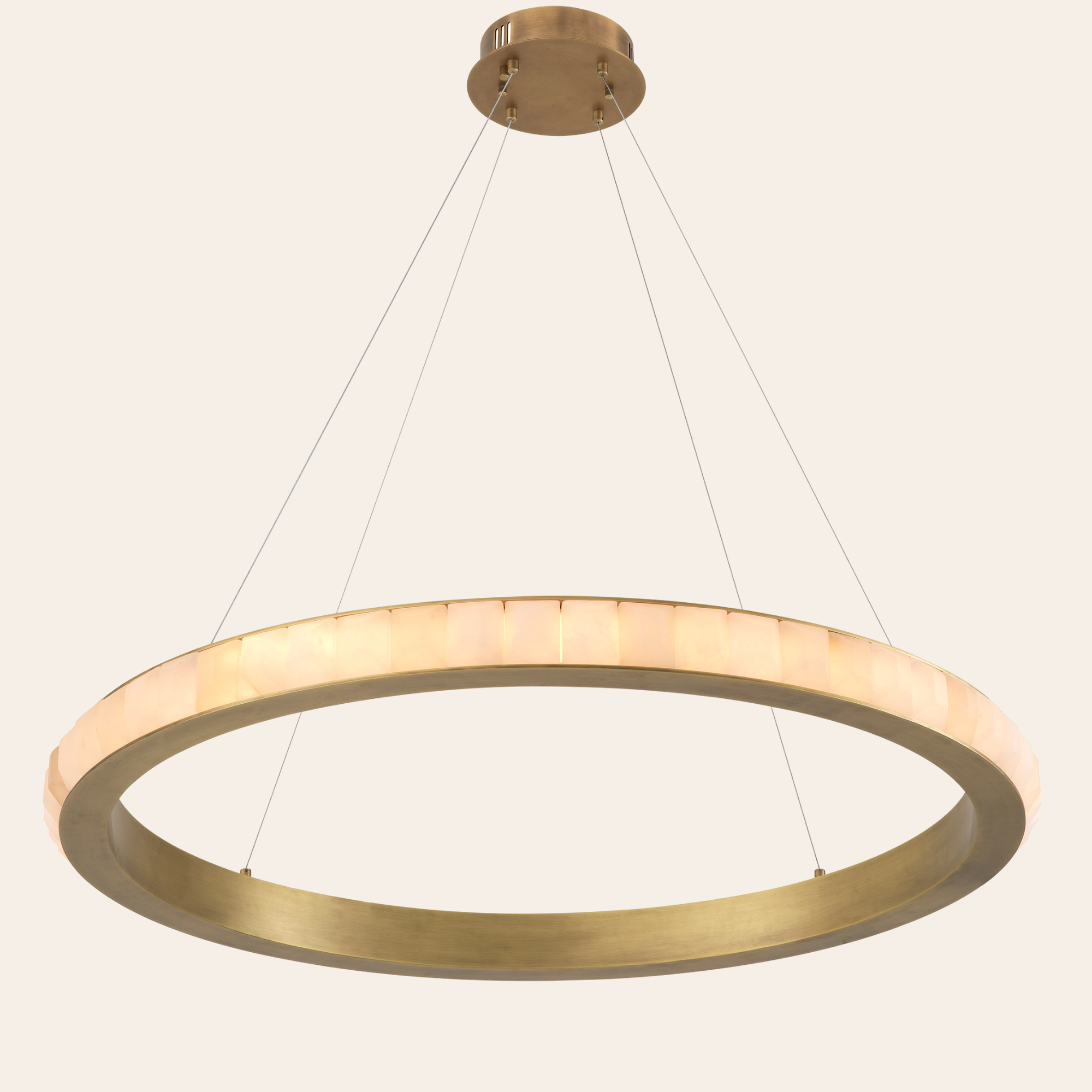 Eichholtz Cabildo Hanglamp | Antique Brass, Alabaster