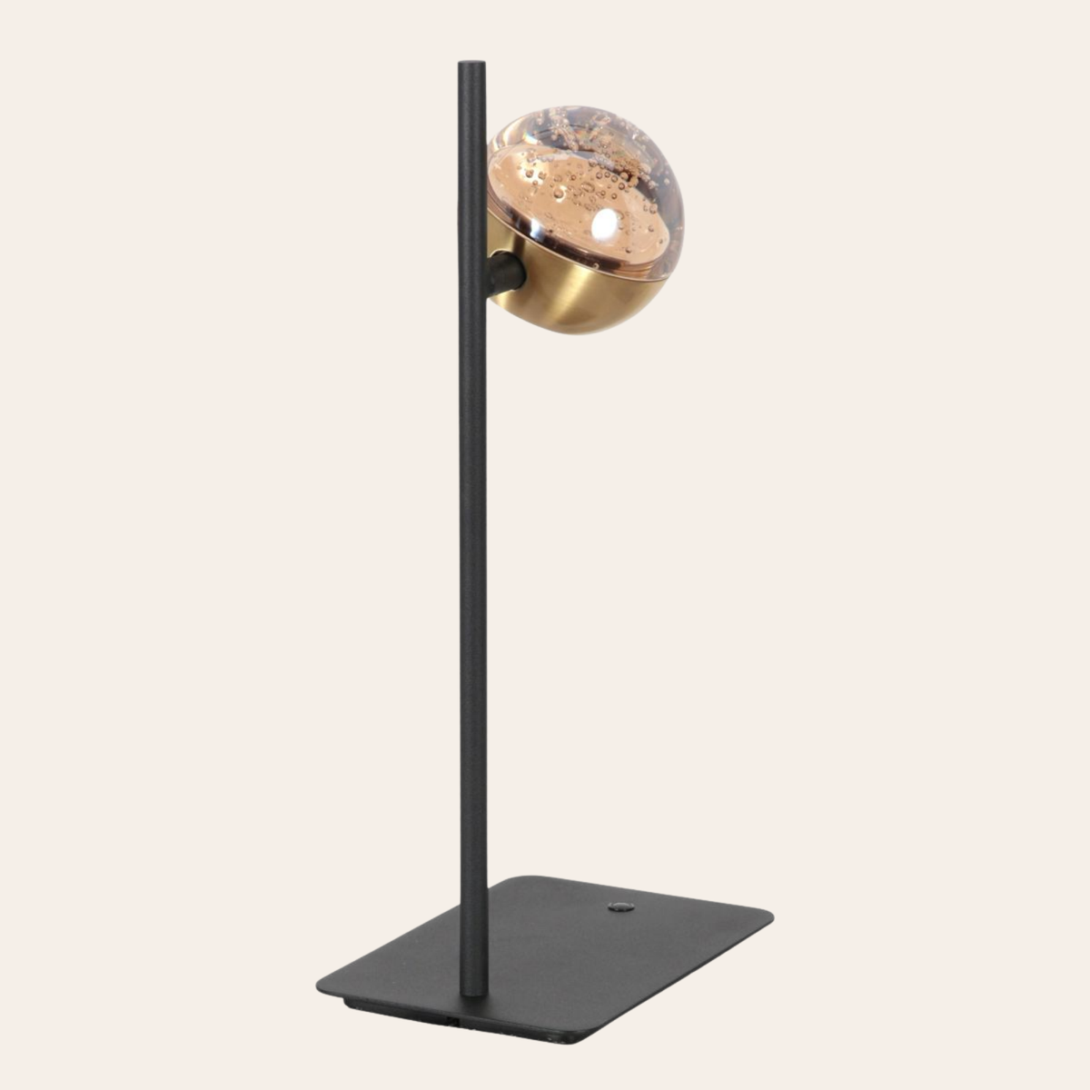 Steinhauer Belluno Tafellamp Zwart Messing | Dimbaar LED, Compact Ontwerp Steinhauer