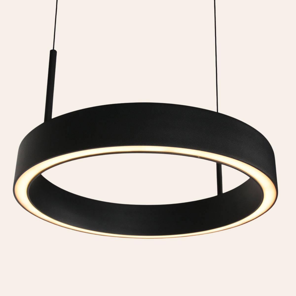 Steinhauer Mykty Hanglamp | Zwart, Verstelbare Cirkelringen voor Eettafel en Woonkamer Steinhauer