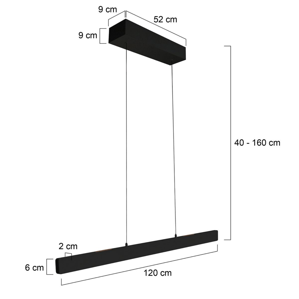 Steinhauer Fluxy Hanglamp Zwart | Hoogte Verstelbaar met Bewegingssensor voor Eettafel en Woonkamer Steinhauer