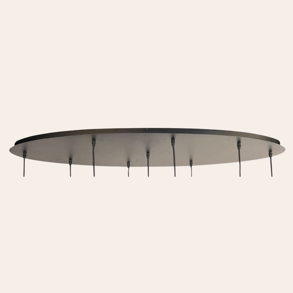 Steinhauer Bollique Hanglamp 9-lichts | Zwart Metaal, Smoke Glas, In Hoogte Verstelbaar