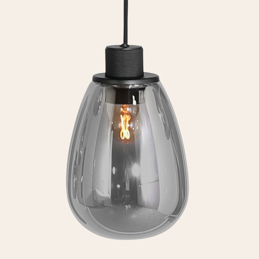 Steinhauer Reflexion Hanglamp 9-lichts | Zwart Metaal, Smoke Glas, Dimbaar Steinhauer