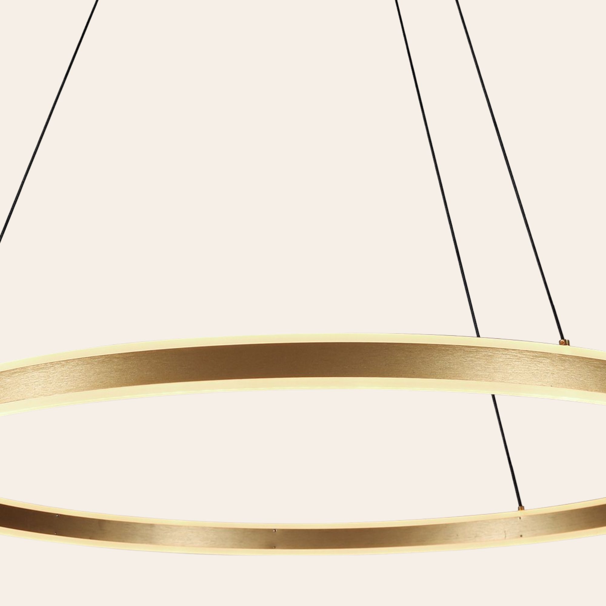Steinhauer Ringlux Hanglamp Eettafel | Gouden LED Ring Ø80 cm, Verstelbaar, Dimbaar