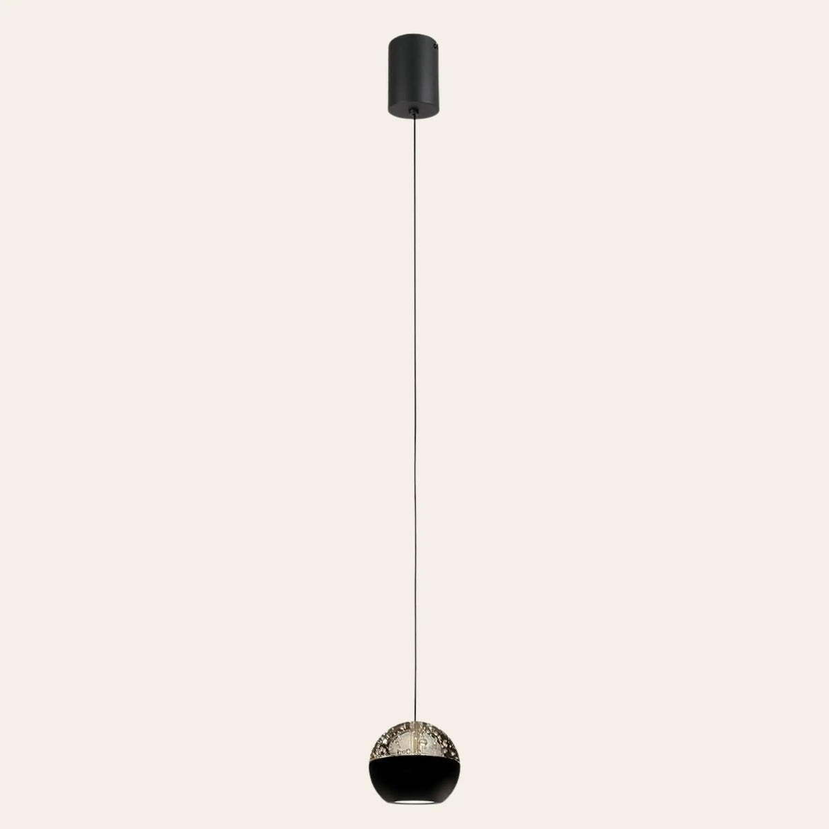 Steinhauer Belluno Hanglamp | Zwart, Smoke Glas, Dim to Warm LED Steinhauer