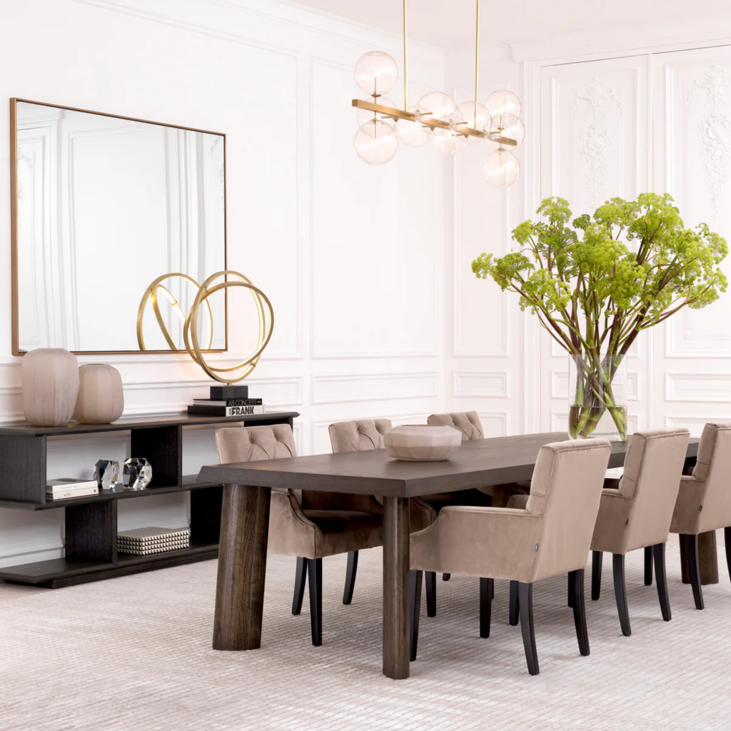 Eichholtz Largo Hanglamp Eettafel | Antiek Messing, Retro-Chic Design