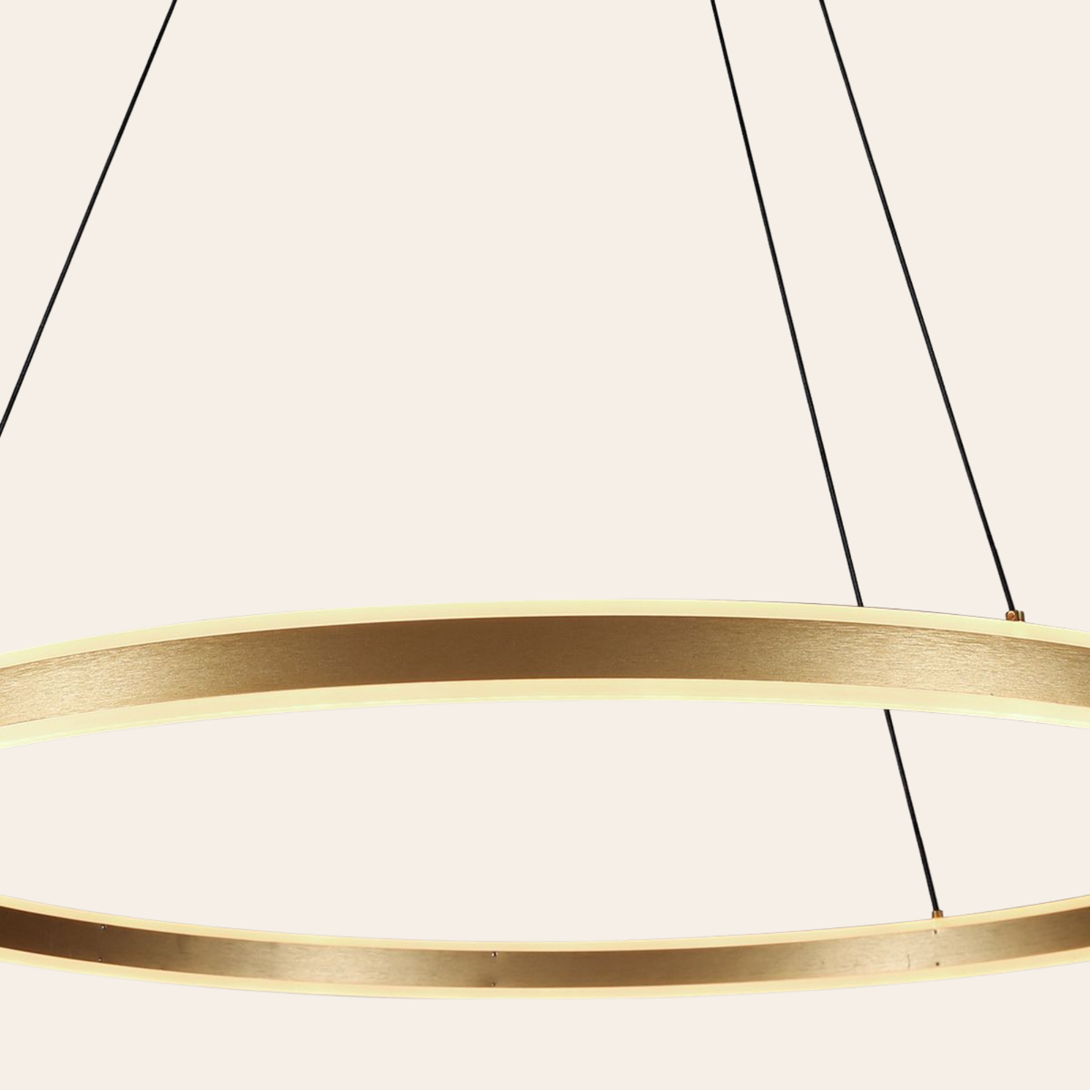 Steinhauer Ringlux Hanglamp Eettafel | Gouden LED Ring Ø100 cm, Verstelbaar Steinhauer