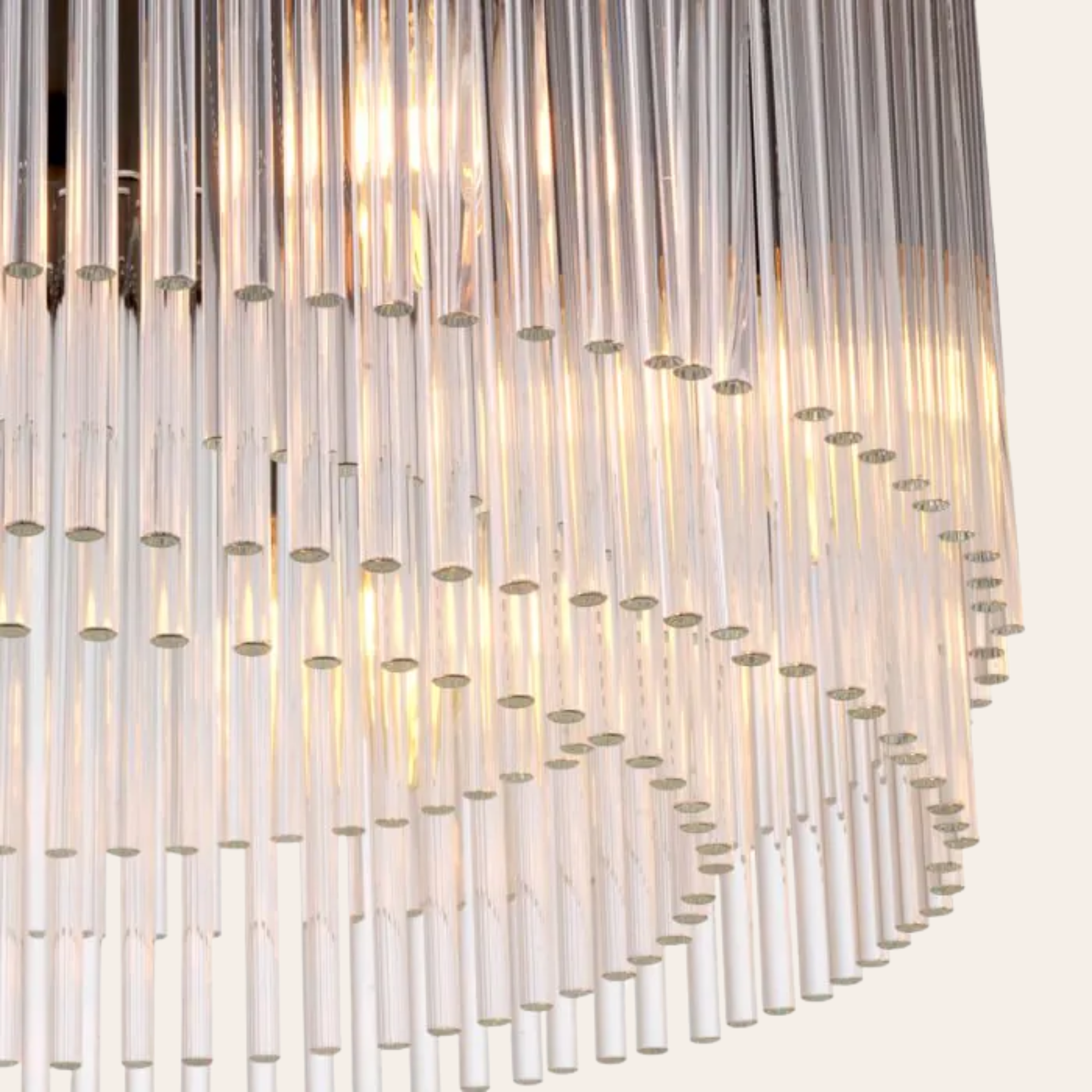 Eichholtz Hector Plafondlamp | Art Deco, Brons en Glas voor Slaapkamer en Woonkamer