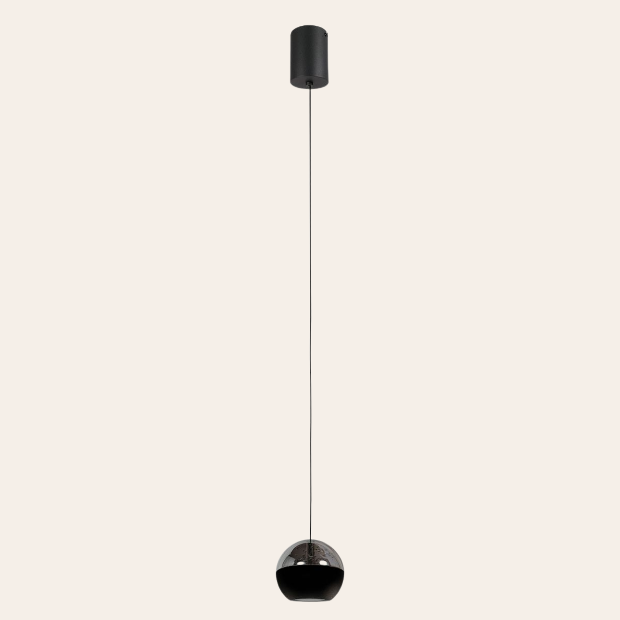 Steinhauer Belluno Hanglamp | Zwart, Smoke Glas, Dim to Warm LED