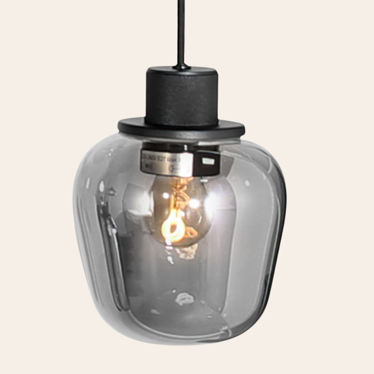 Steinhauer Reflexion Hanglamp 9-lichts | Zwart Metaal, Smoke Glas, Dimbaar Steinhauer