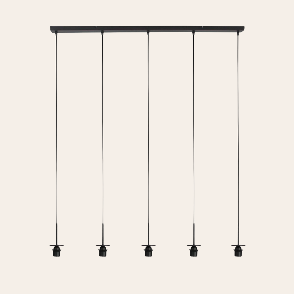 Steinhauer Sferio Hanglamp | Matzwart, Smoke Glas, 5-Lichts Voor Eettafel Steinhauer