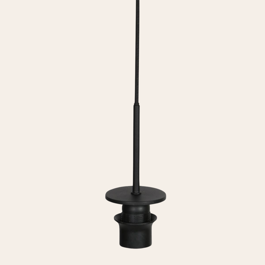 Steinhauer Drovia Hanglamp Zwart | Smoke Glas, Verstelbaar voor Eettafel Steinhauer