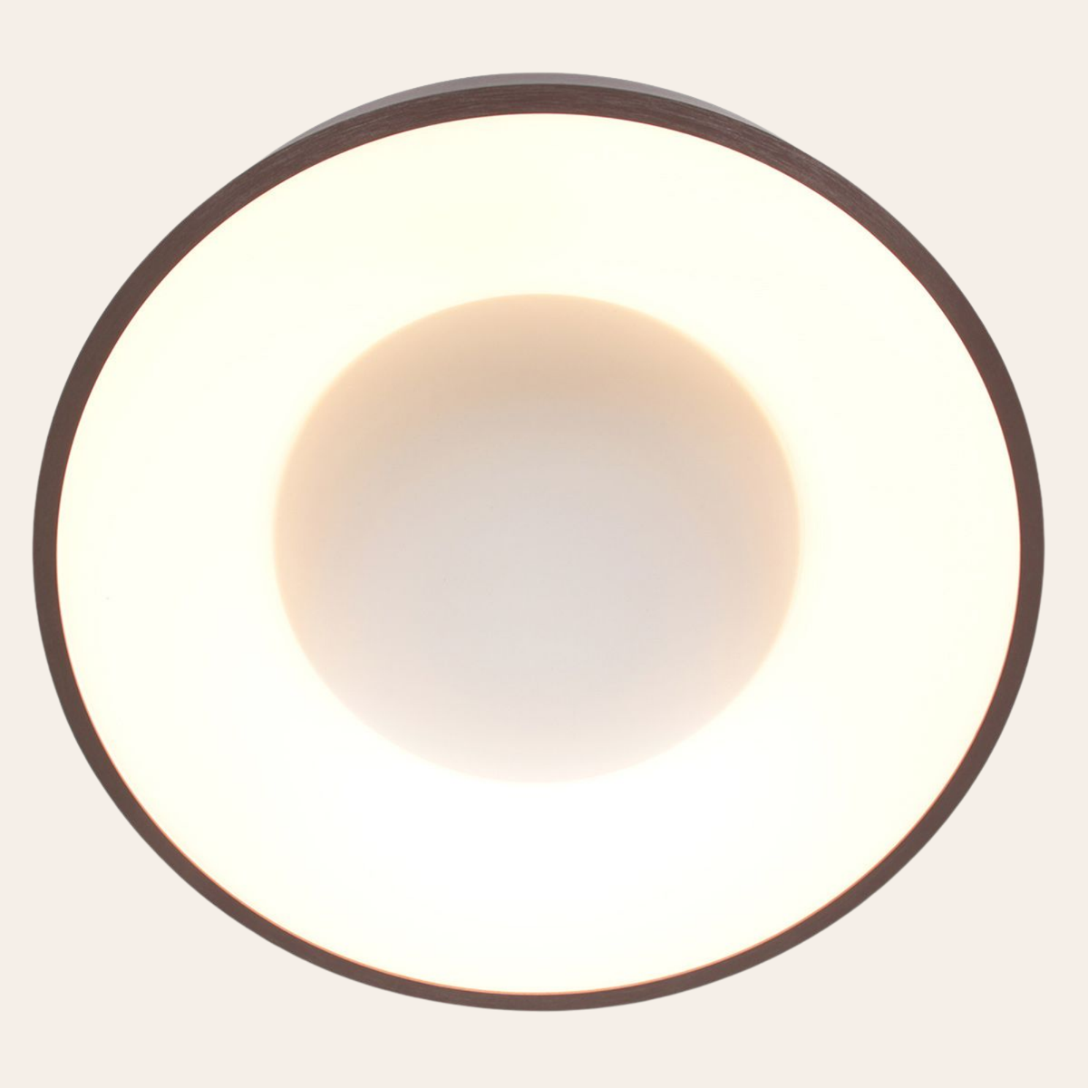 Steinhauer Ringlede Plafondlamp | Bronzen LED Ø48 cm, Dimbaar voor Slaapkamer en Woonruimte Steinhauer