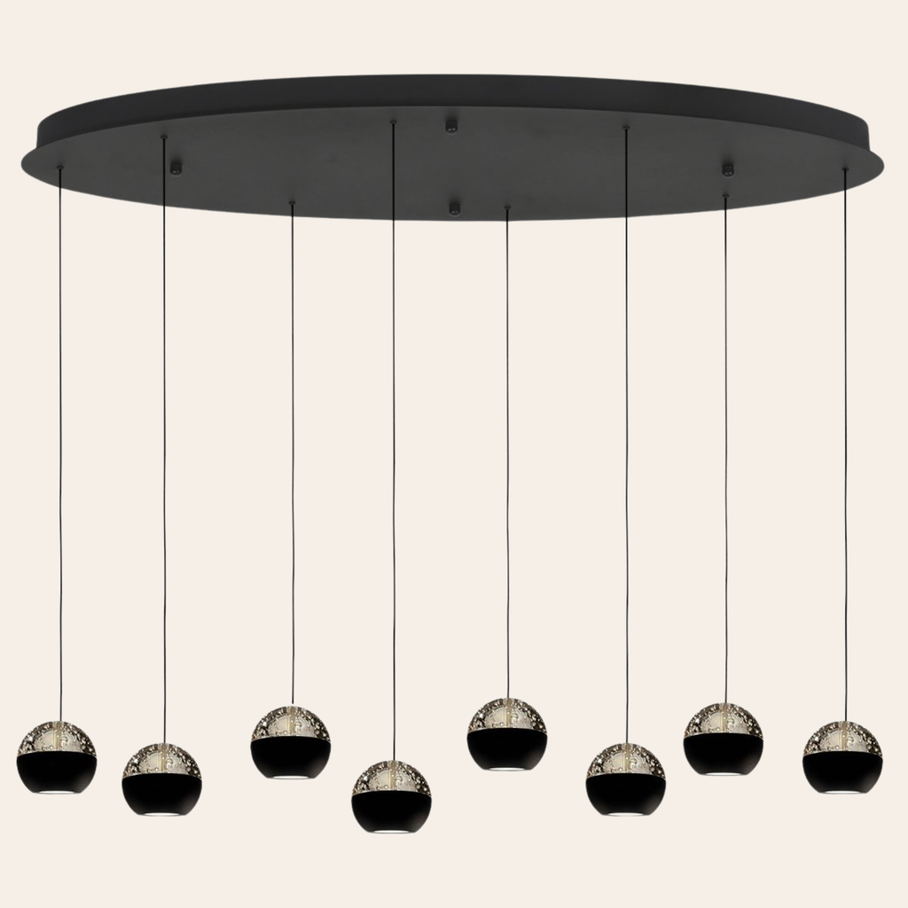 Steinhauer Belluno Hanglamp | 8-Lichts, Verstelbaar Cable Lift voor Eettafel en Woonkamer