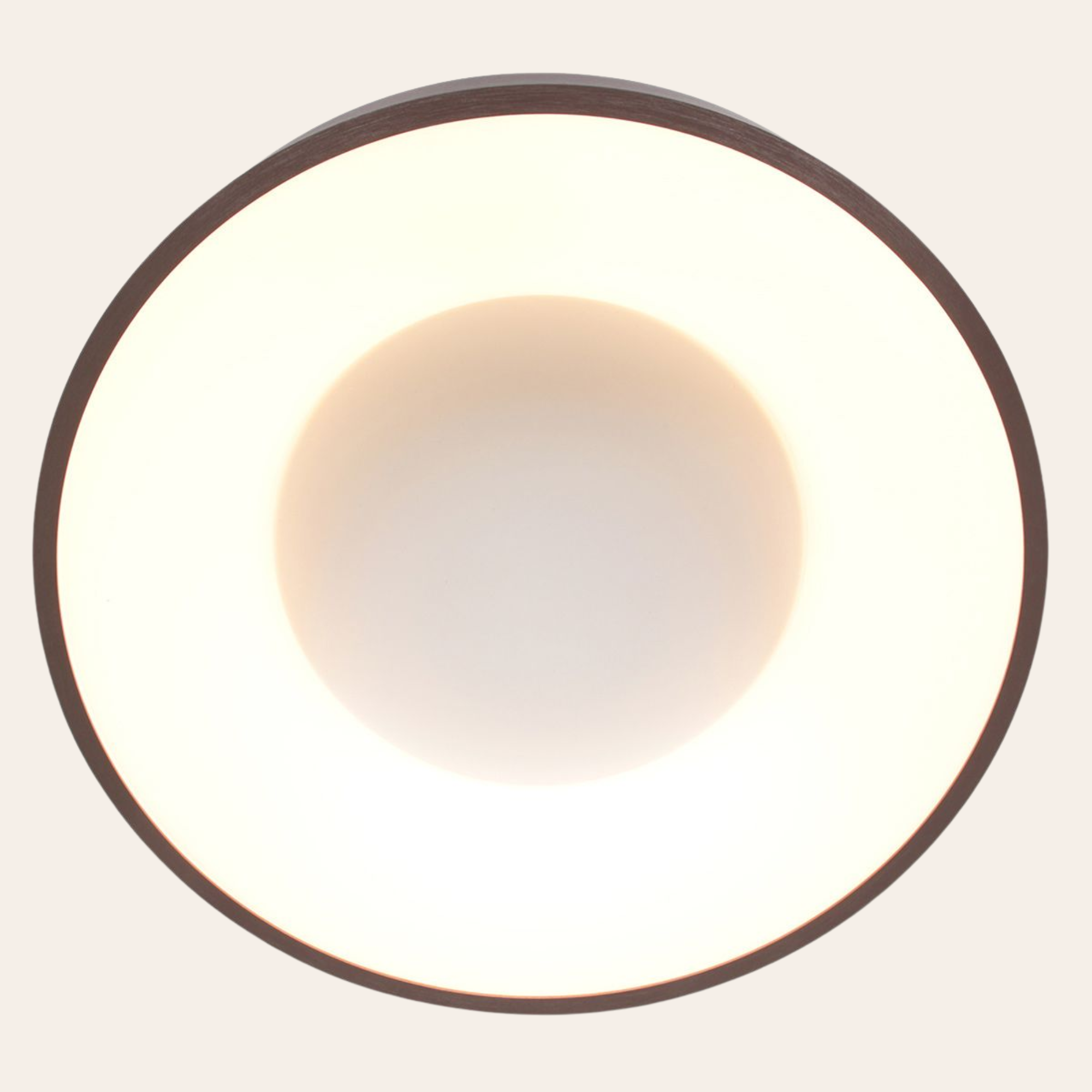 Steinhauer Ringlede Plafondlamp | Bronzen LED Ø48 cm, Dimbaar voor Slaapkamer en Woonruimte