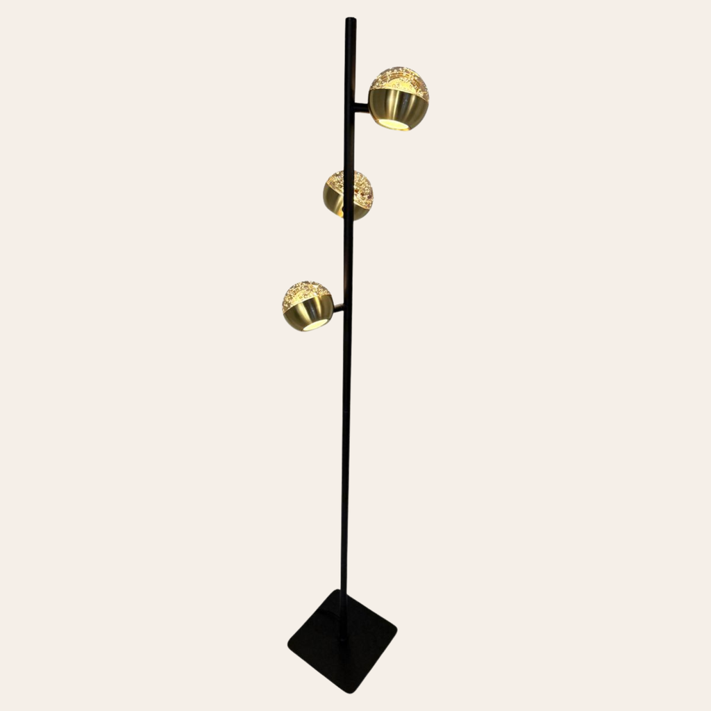 Steinhauer Belluno Vloerlamp | Zwart Messing, Dim to Warm LED voor Woonkamer