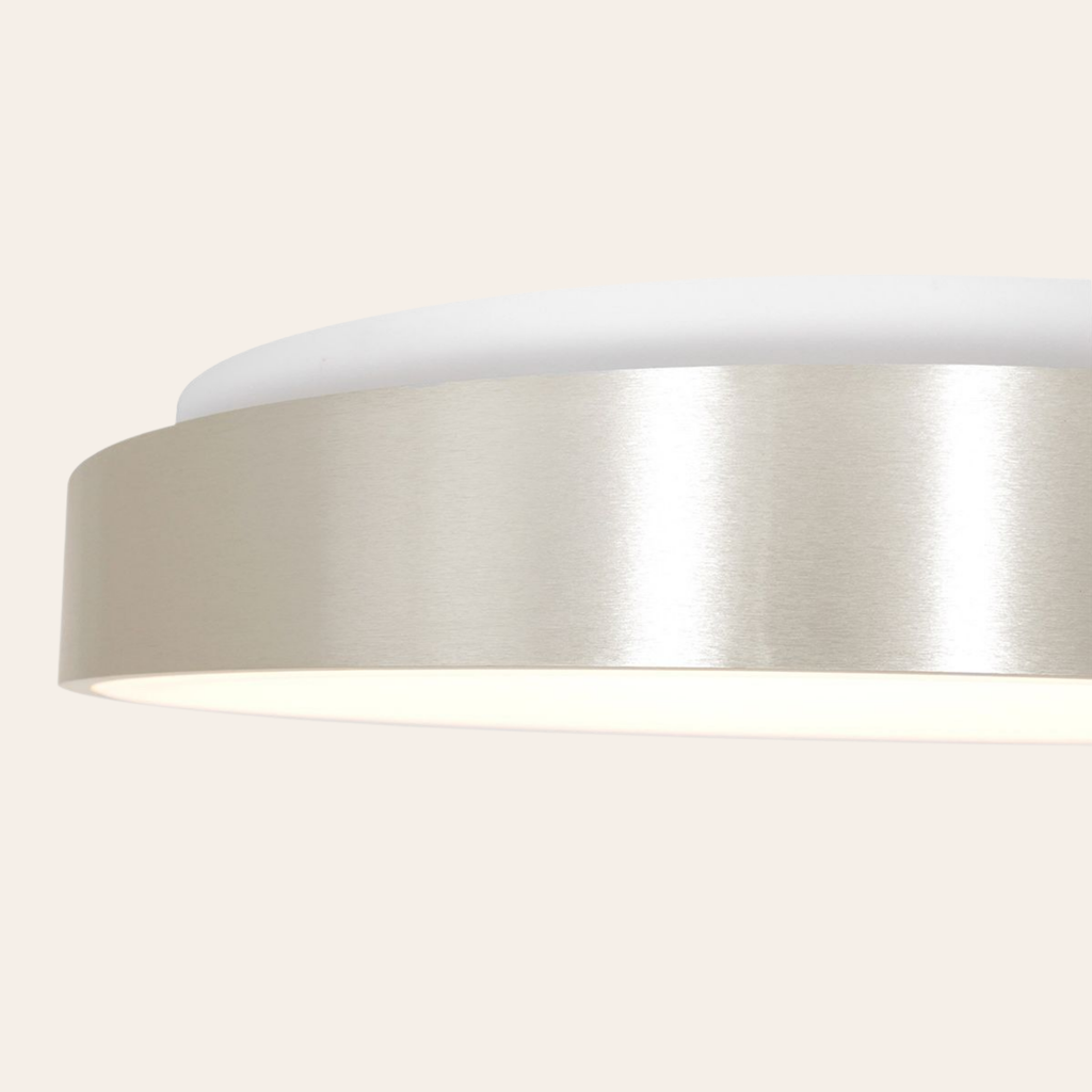 Steinhauer Ringlede Plafondlamp | Zilveren LED Ø48 cm, Dimbaar voor Slaapkamer en Woonruimte Steinhauer