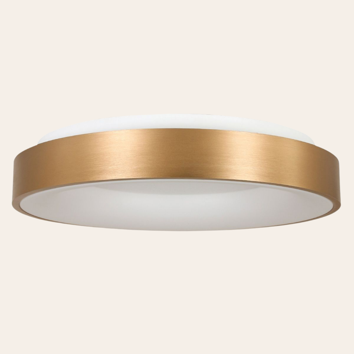 Steinhauer Ringlede Plafondlamp | Gouden LED Ø48 cm, Dimbaar voor Slaapkamer en Woonruimte Steinhauer