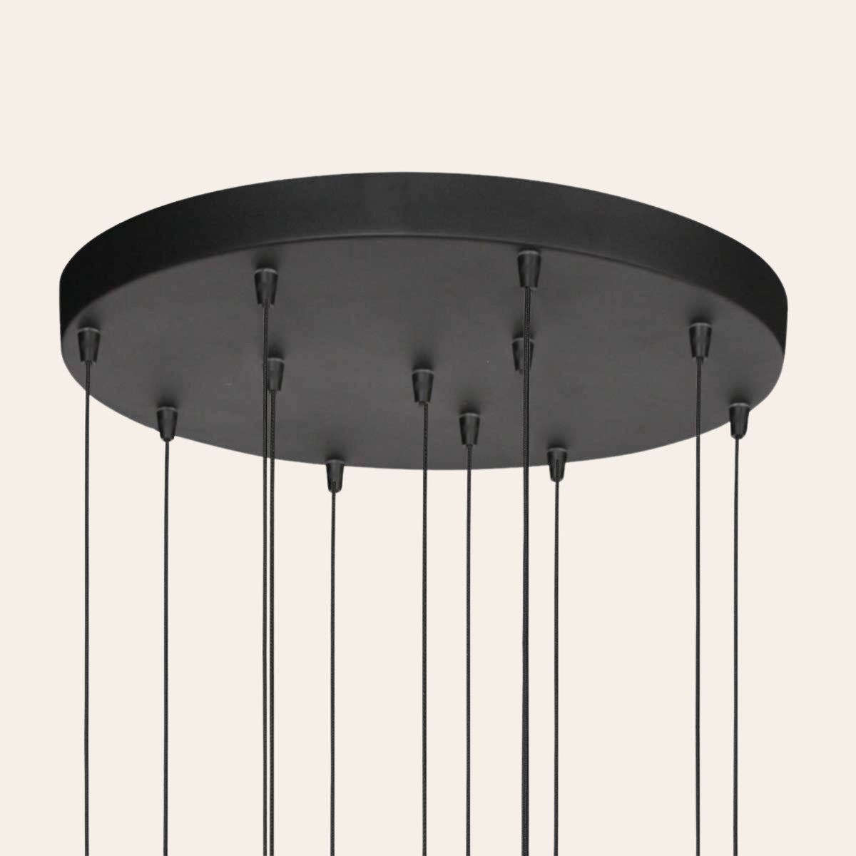 Steinhauer Bollique Hanglamp Zwart | Metaal, 12 Lichtpunten, Dimbaar, Ideaal voor Eettafel en Woonkamer Steinhauer