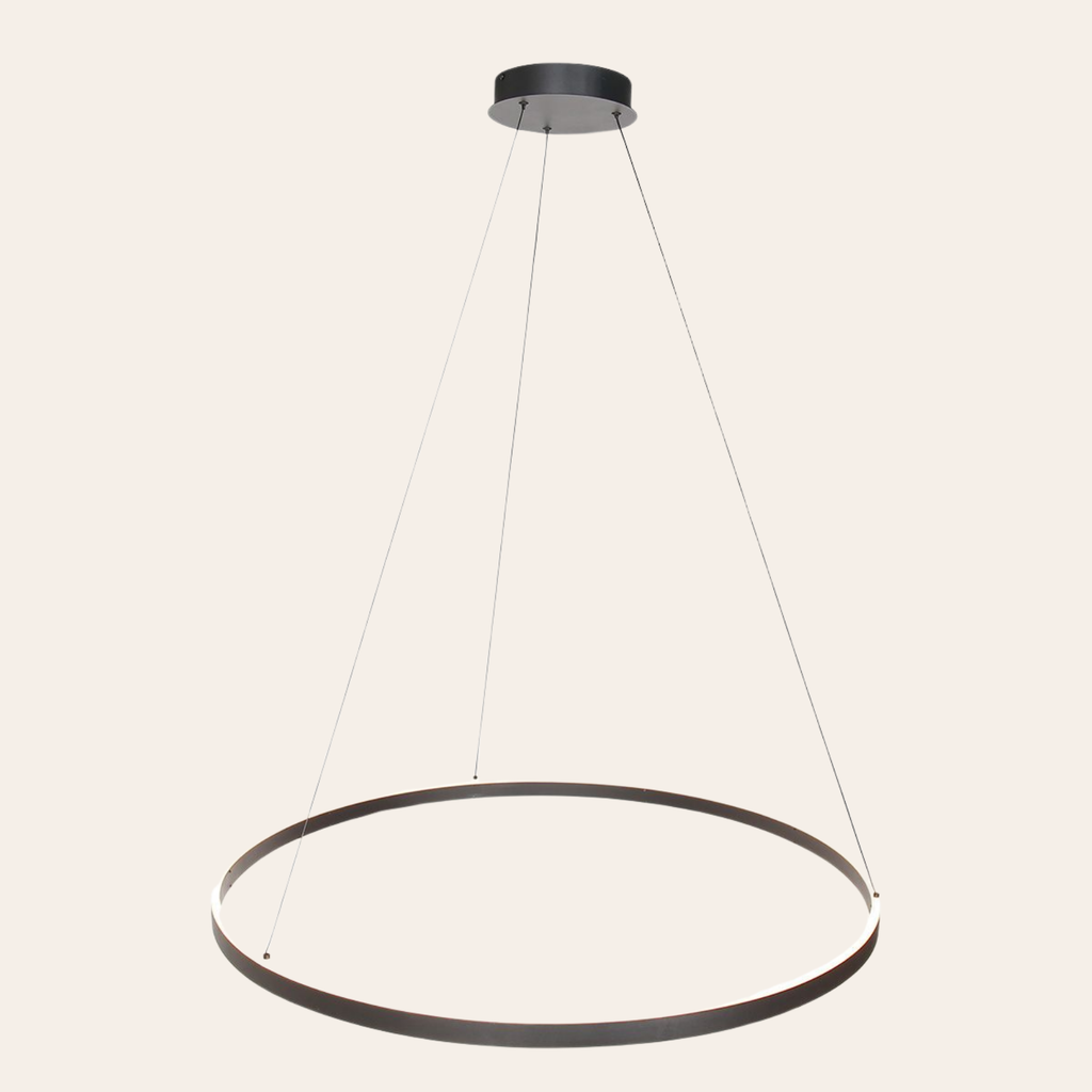 Steinhauer Ringlux Hanglamp Zwart | Verstelbare LED-ring Ø100 cm voor Eettafel en Woonkamer Steinhauer