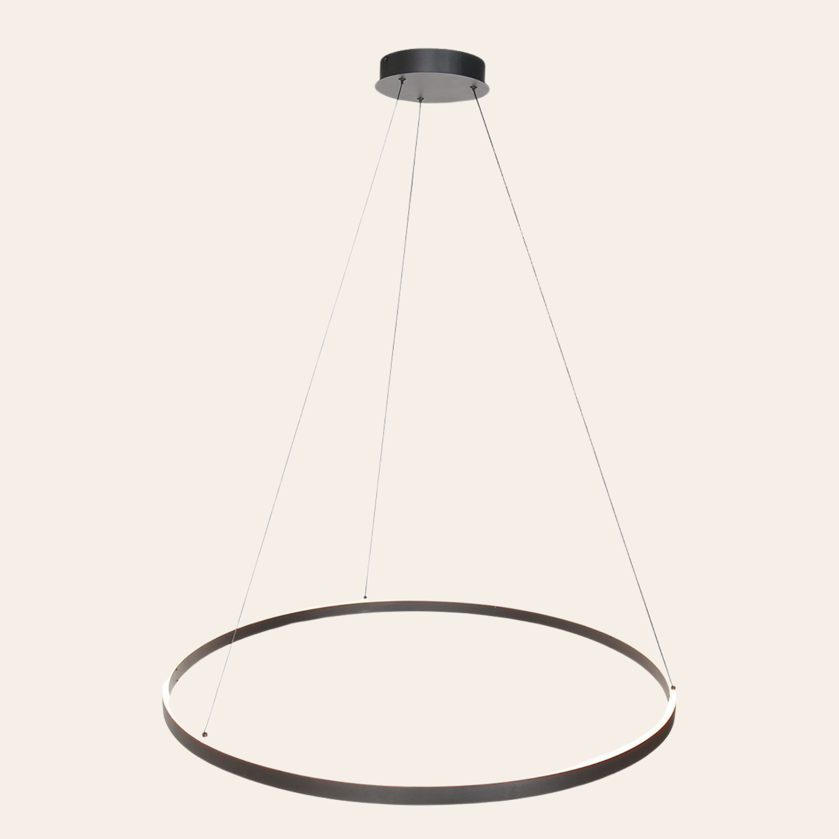 Steinhauer Ringlux Hanglamp Zwart | Verstelbare LED-ring Ø100 cm voor Eettafel en Woonkamer Steinhauer