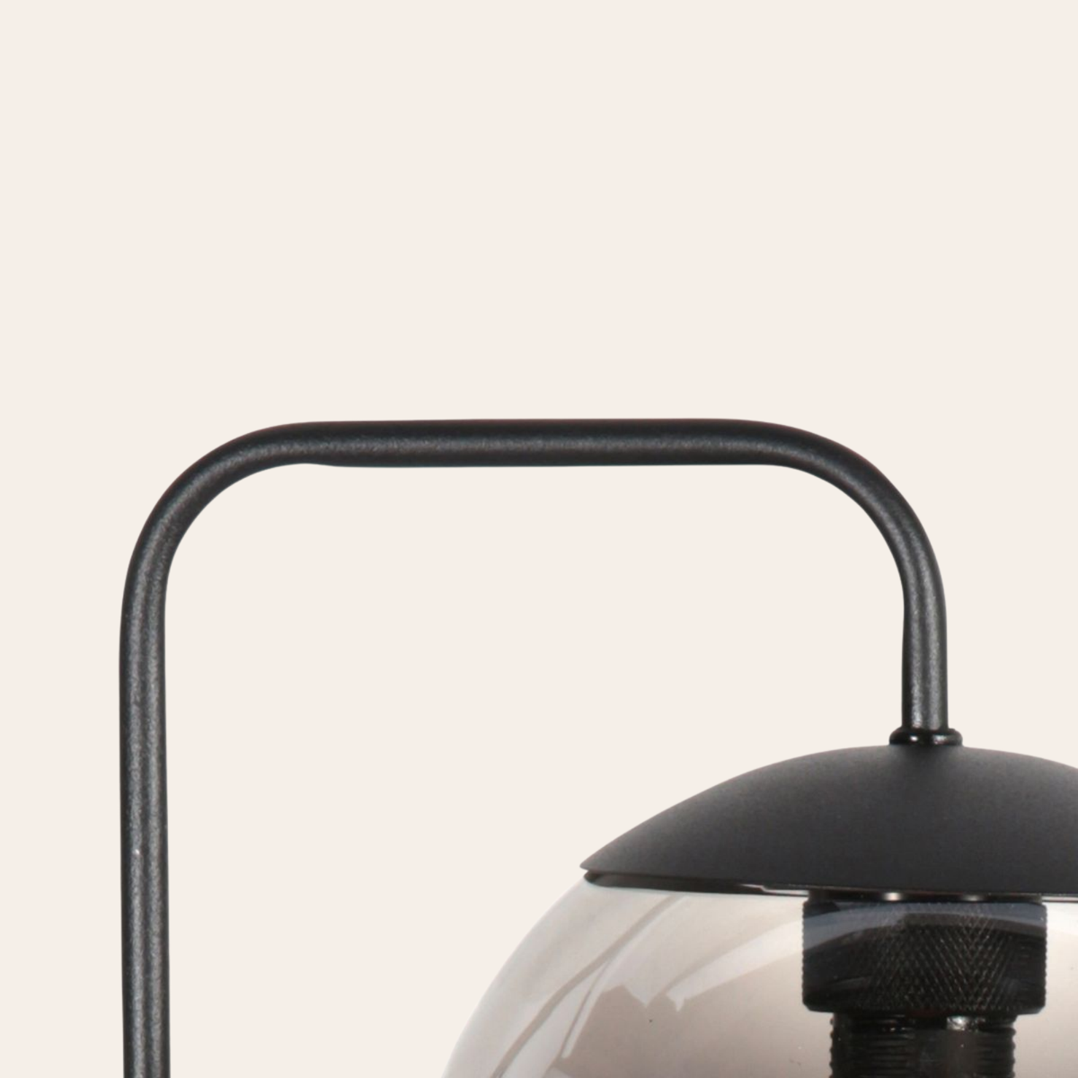 Steinhauer Bollique Wandlamp | Zwart Metaal, Smoke Glas, E14 Fitting Steinhauer