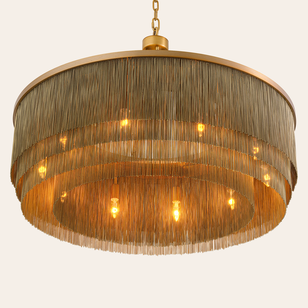 Eichholtz Tissot Kroonluchter L | Antiek Messing, Groot