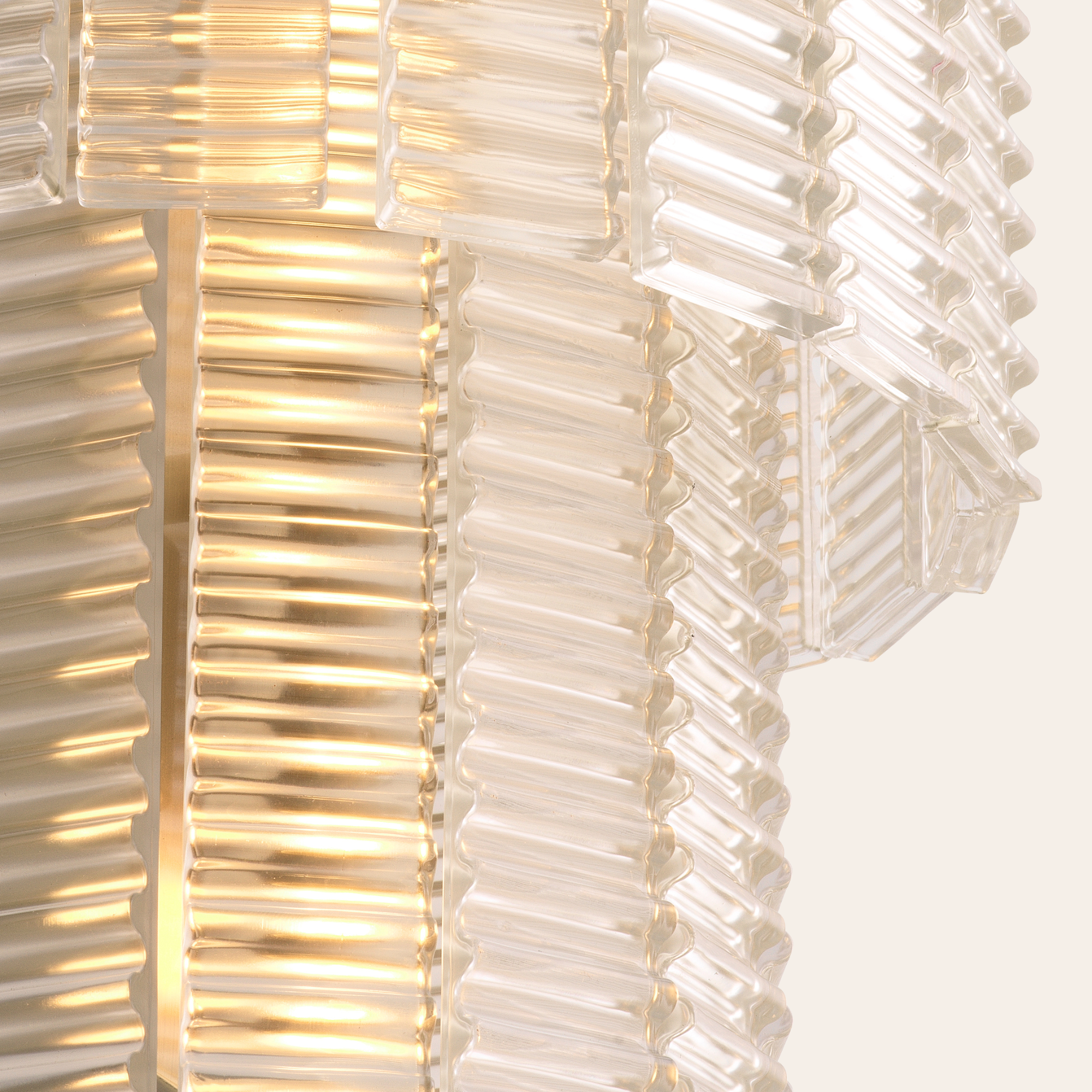 Eichholtz Imperial Wandlamp | Geborsteld Messing, Glas