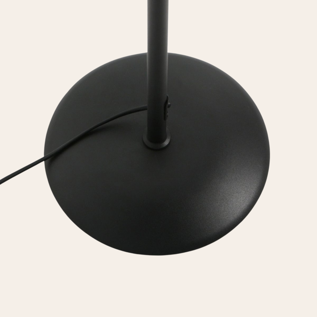 Steinhauer Bollique Vloerlamp | Zwart Metaal, 3-Lichts Smoke Glas voor Woonkamer Steinhauer