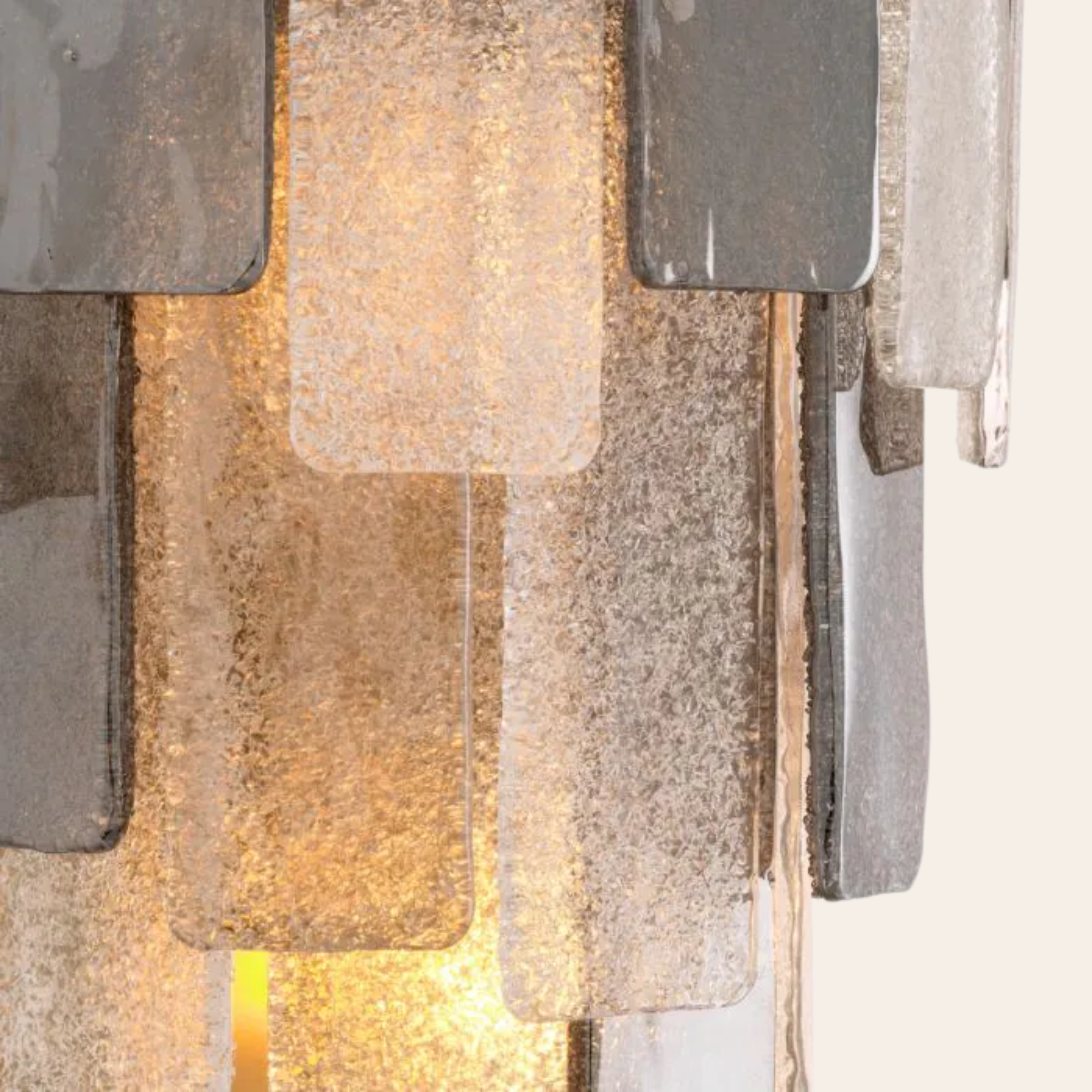 Eichholtz Greyson Wandlamp | Antiek Messing, Handgeblazen Glas