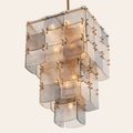 Eichholtz Laurent Kroonluchter | Antiek Messing, Handgemaakt Glas