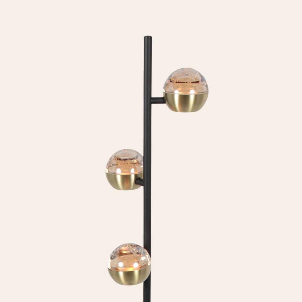 Steinhauer Belluno Vloerlamp | Zwart Messing, Dim to Warm LED voor Woonkamer
