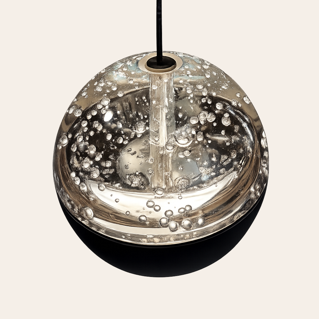Steinhauer Belluno Hanglamp | Zwart Smoke Glas, 8-Lichts Eettafel Verlichting, Dim-to-Warm Steinhauer