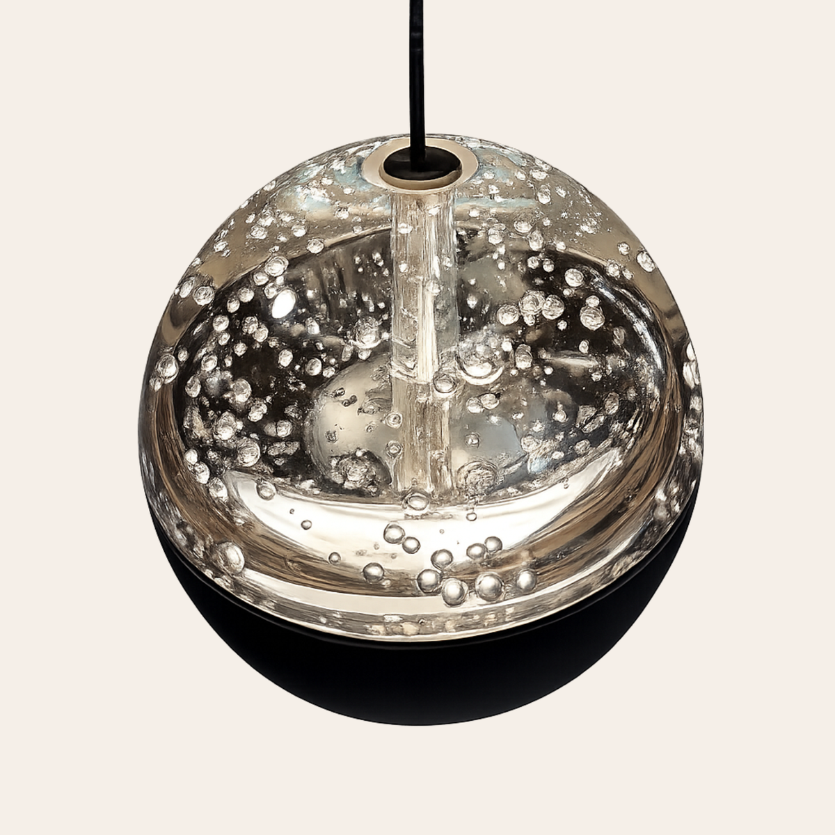 Steinhauer Belluno Hanglamp | Zwart Smoke Glas, 8-Lichts Eettafel Verlichting, Dim-to-Warm Steinhauer