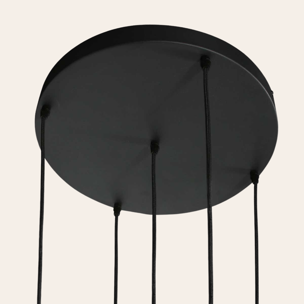 Steinhauer Glimsy Hanglamp Zwart | 5-Lichts, Verstelbaar, Smoke Glas, Perfect voor Eettafel Steinhauer