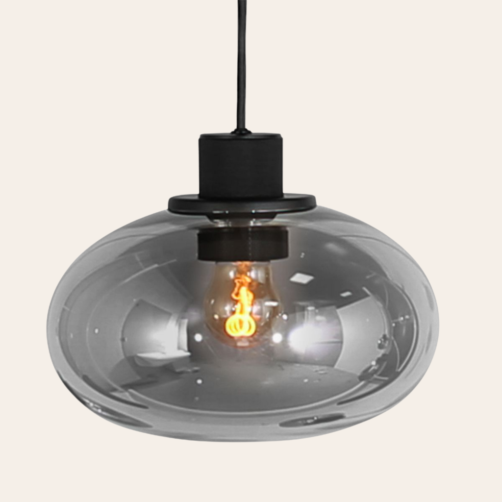 Steinhauer Reflexion Hanglamp 9-lichts | Zwart Metaal, Smoke Glas, Dimbaar Steinhauer