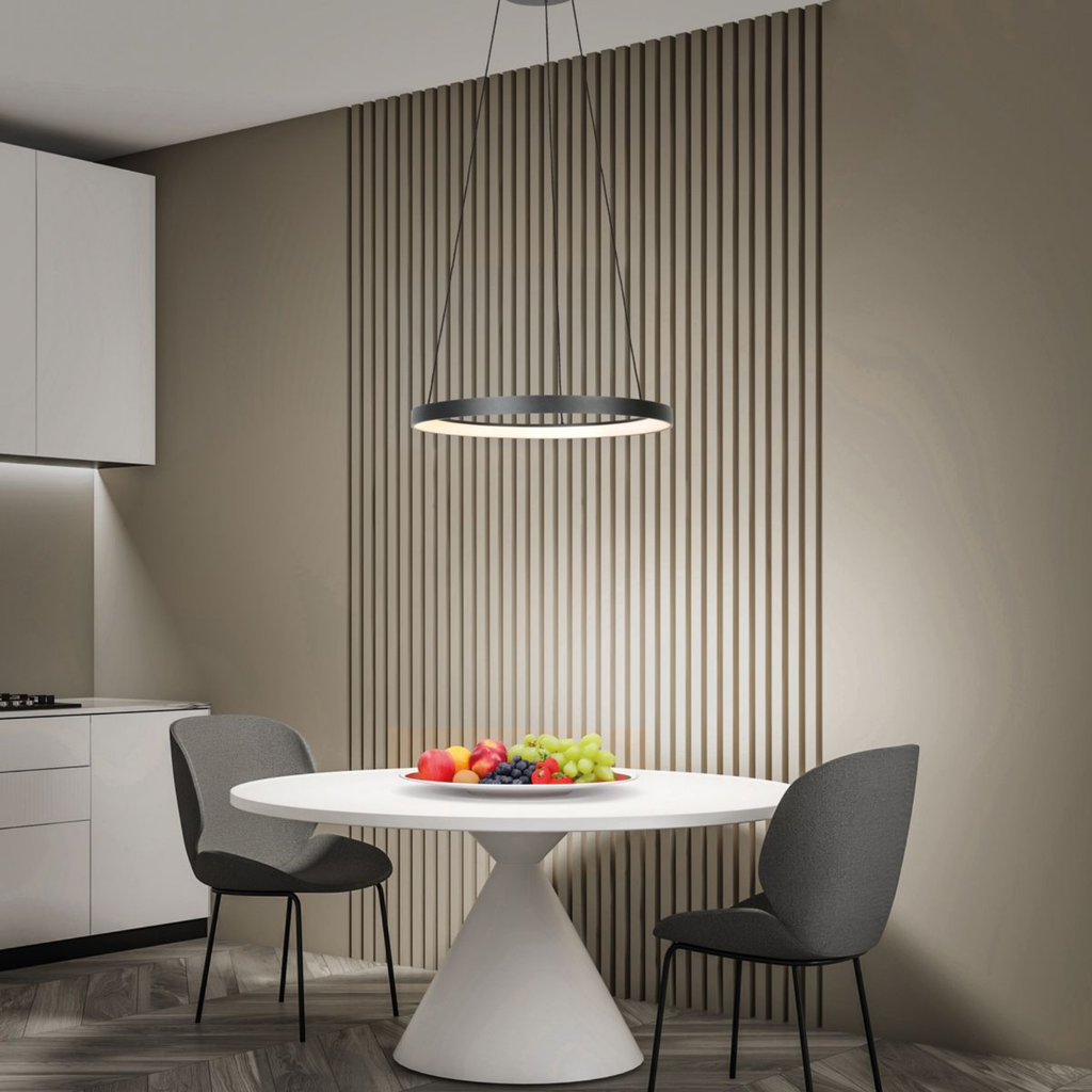 Steinhauer Ringlede Hanglamp Zwart | Dimbaar, Verstelbaar, Modern Ringdesign Steinhauer