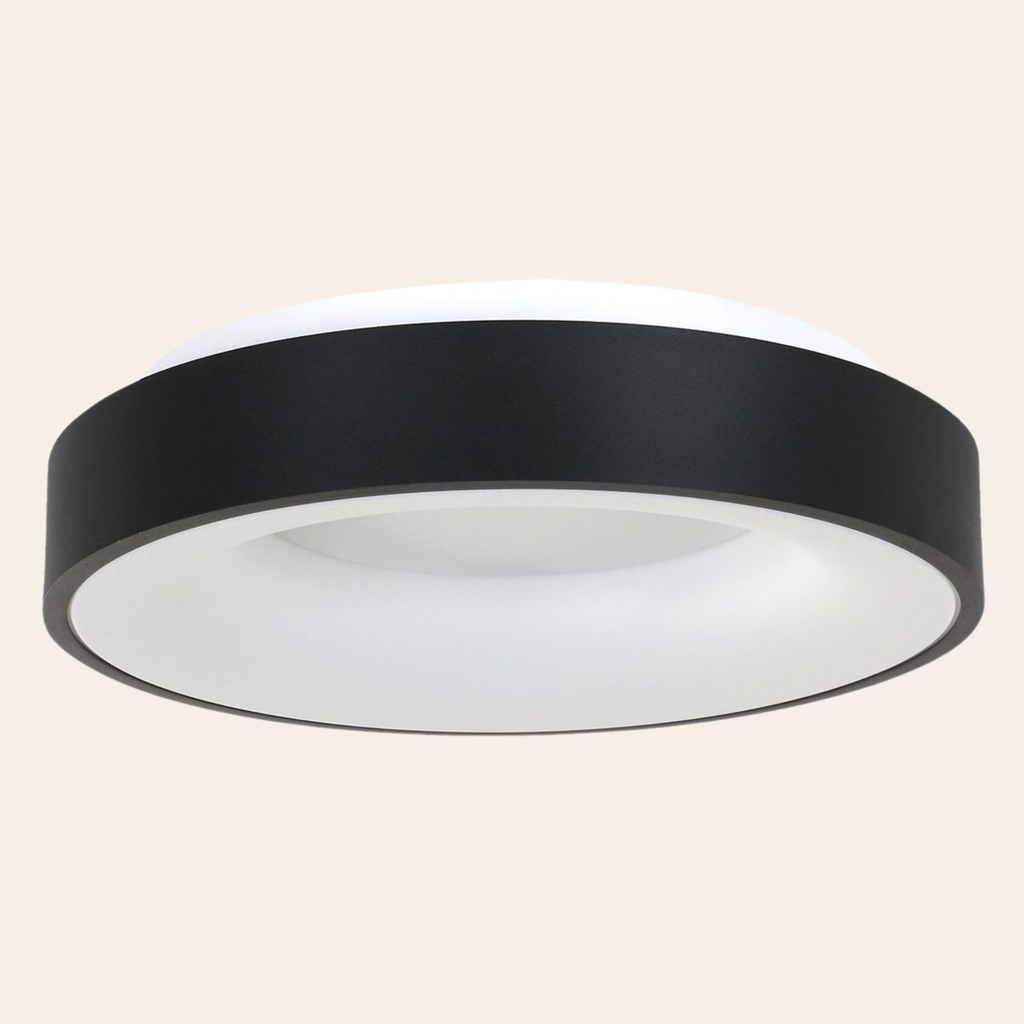 Steinhauer Ringlede Plafondlamp | Zwarte LED Ø48 cm, Dimbaar voor Slaapkamer en Woonruimte Steinhauer