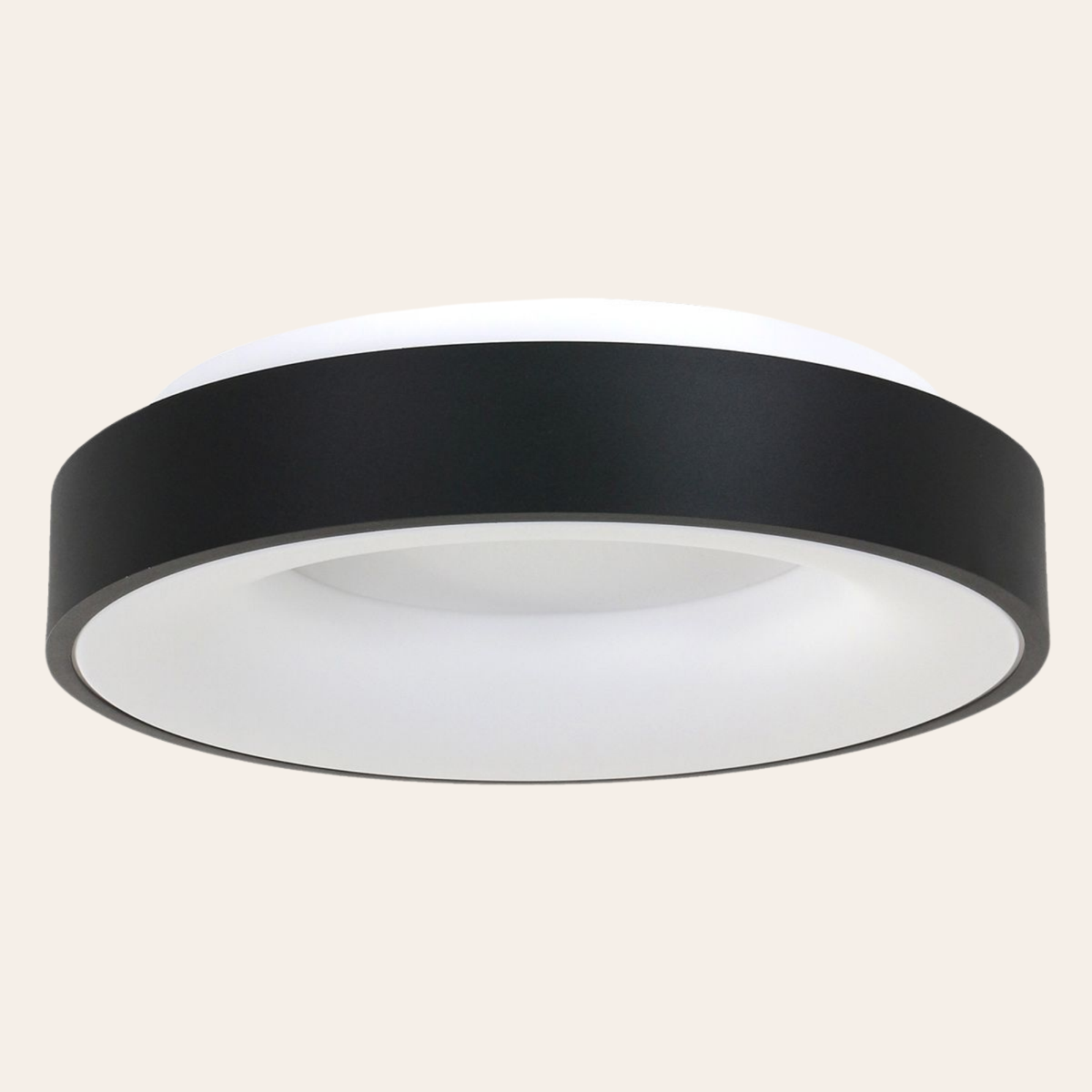 Steinhauer Ringlede Plafondlamp | Zwarte LED Ø48 cm, Dimbaar voor Slaapkamer en Woonruimte Steinhauer