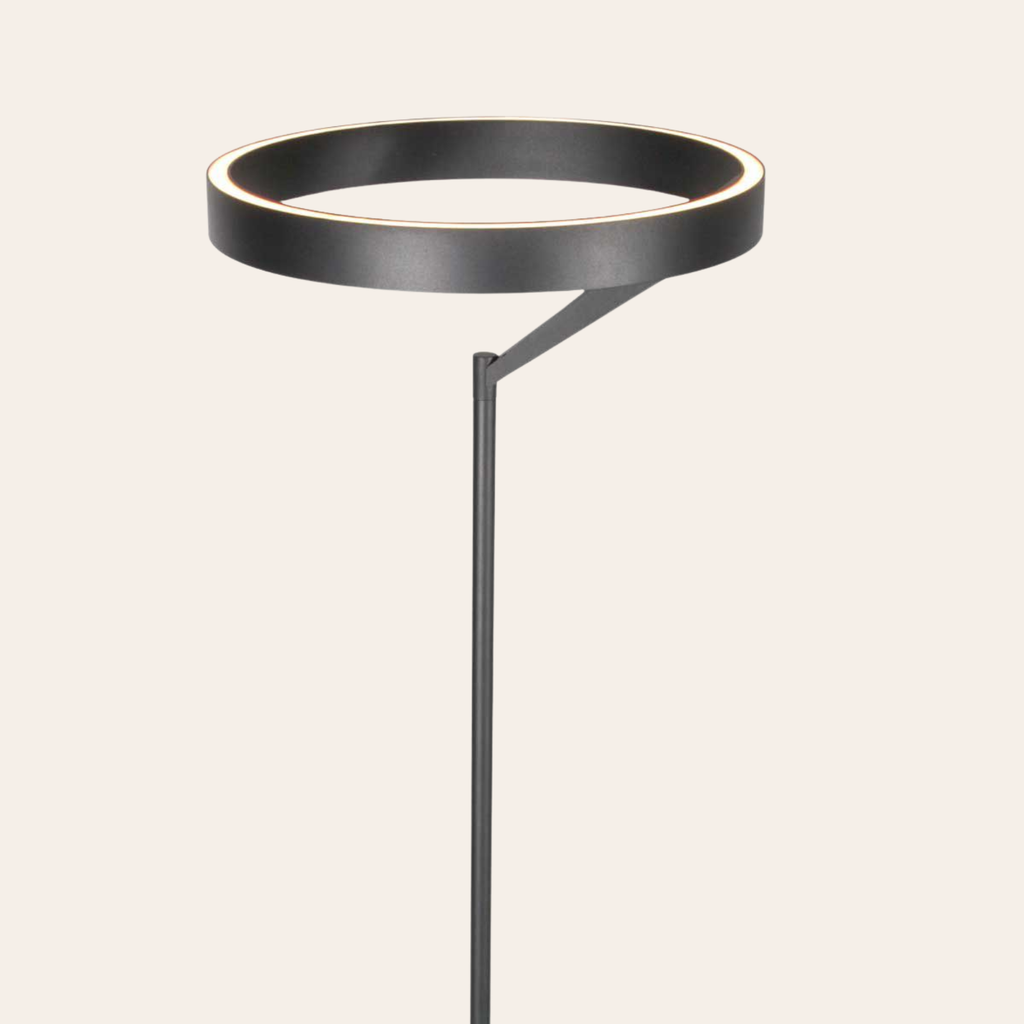 Steinhauer Mykty Vloerlamp | Zwarte LED, Dimbaar, 170 cm Hoog voor Woonkamer Steinhauer