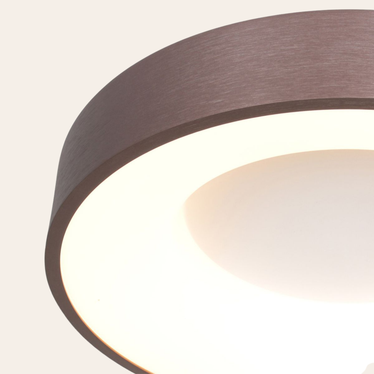 Steinhauer Ringlede Plafondlamp | Bronzen LED Ø48 cm, Dimbaar voor Slaapkamer en Woonruimte Steinhauer