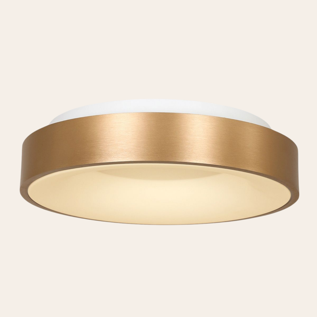 Steinhauer Ringlede Plafondlamp | Gouden LED Ø48 cm, Dimbaar voor Slaapkamer en Woonruimte Steinhauer