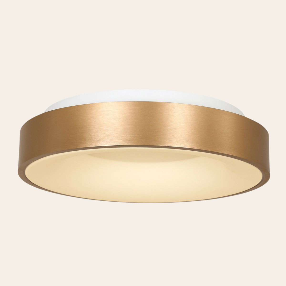 Steinhauer Ringlede Plafondlamp | Gouden LED Ø48 cm, Dimbaar voor Slaapkamer en Woonruimte Steinhauer