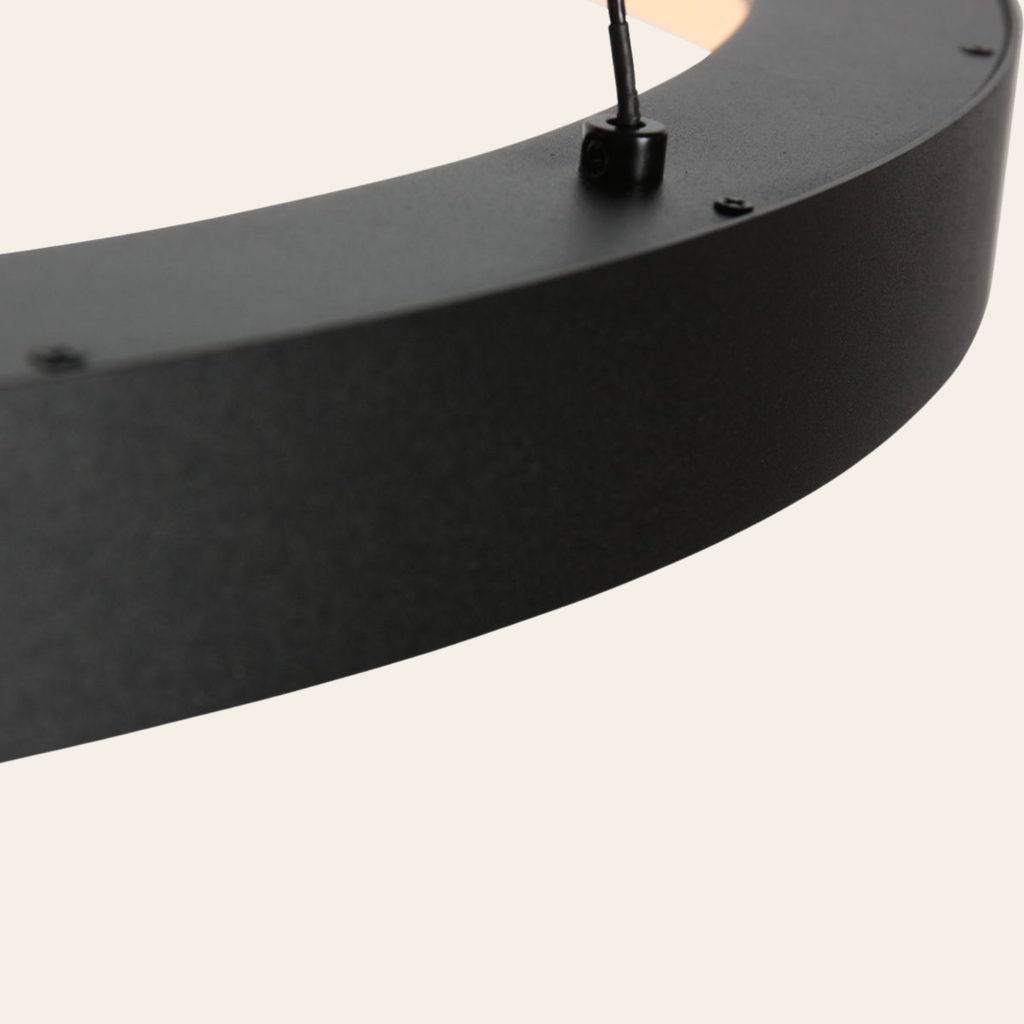 Steinhauer Ringlede Hanglamp Zwart | Dimbaar, Verstelbaar, Modern Ringdesign Steinhauer