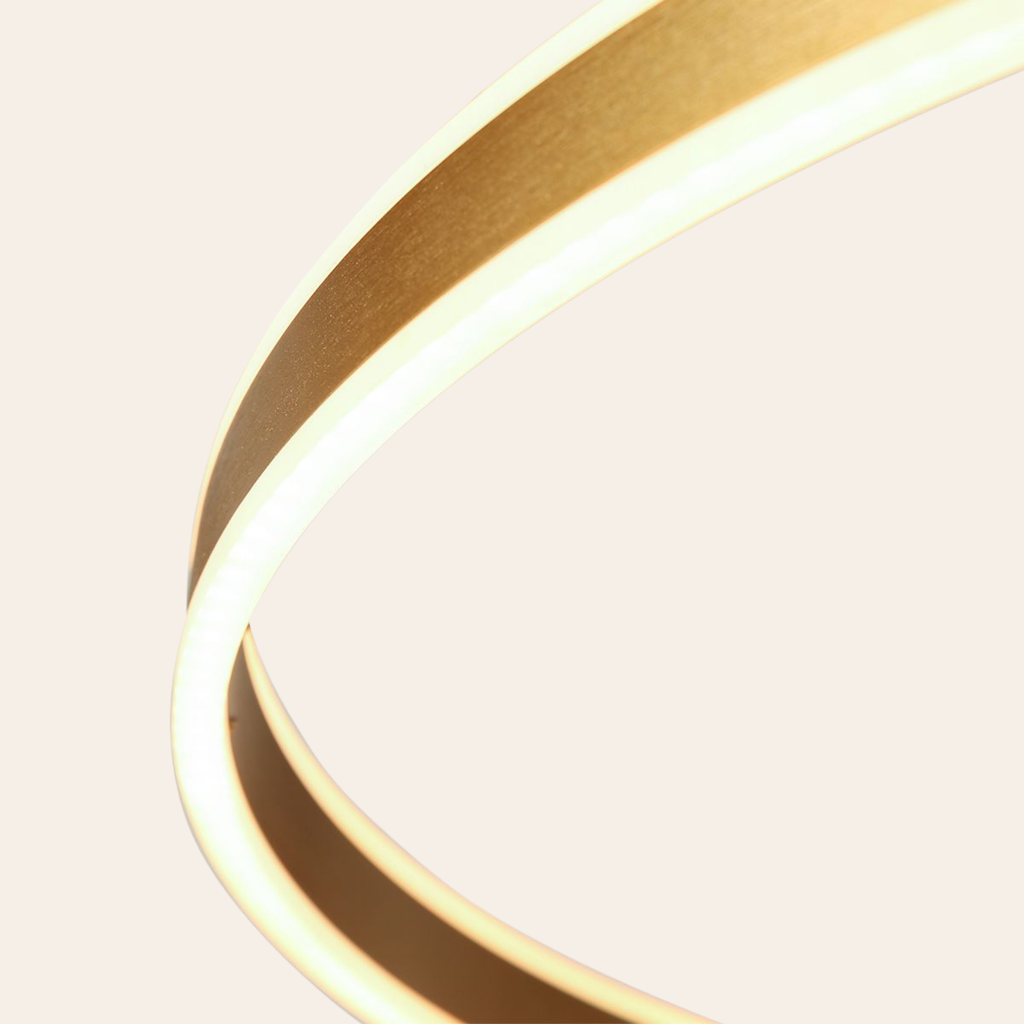 Steinhauer Ringlux Hanglamp Eettafel | Gouden LED Ring Ø80 cm, Verstelbaar, Dimbaar Steinhauer