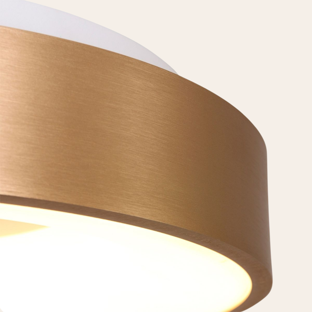 Steinhauer Ringlede Plafondlamp | Gouden LED Ø48 cm, Dimbaar voor Slaapkamer en Woonruimte Steinhauer
