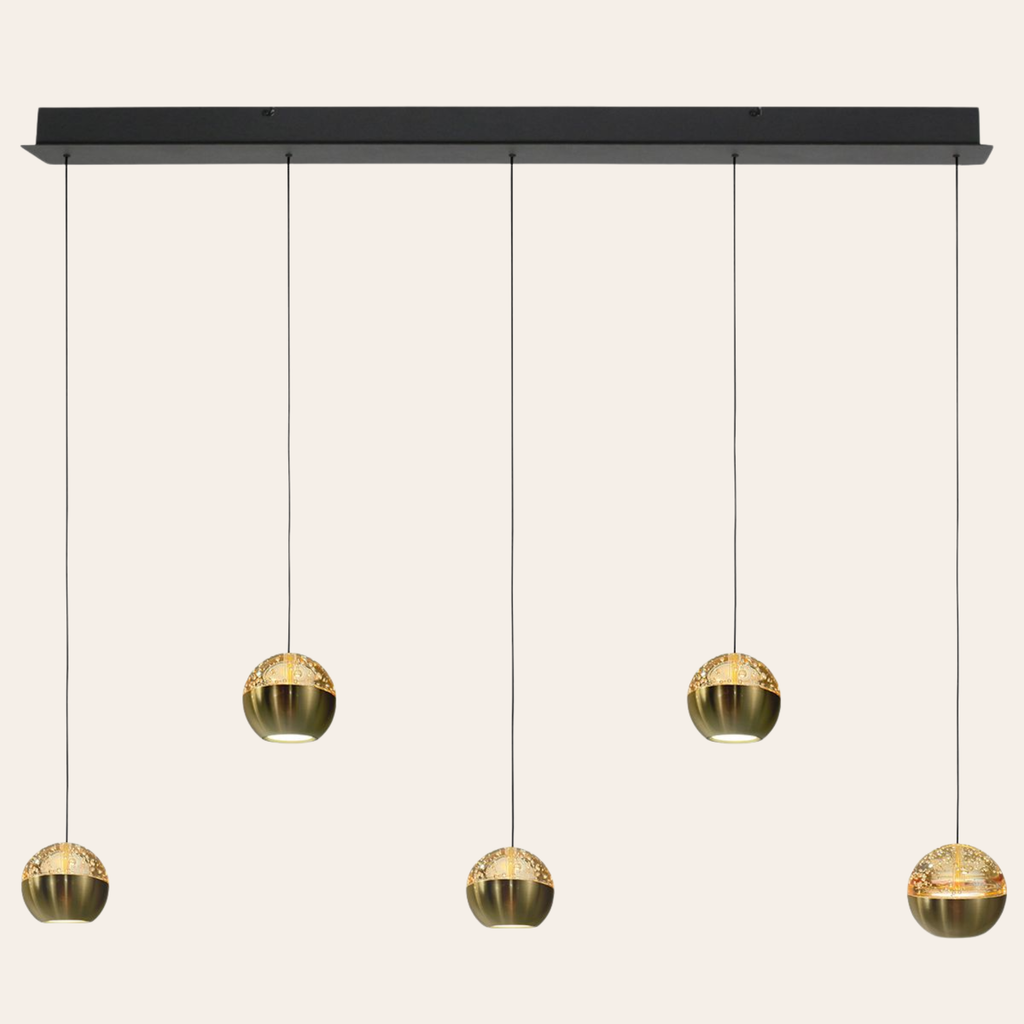 Steinhauer Belluno Hanglamp Messing | Verstelbaar 5-Lichts, Modern Voor Eettafel