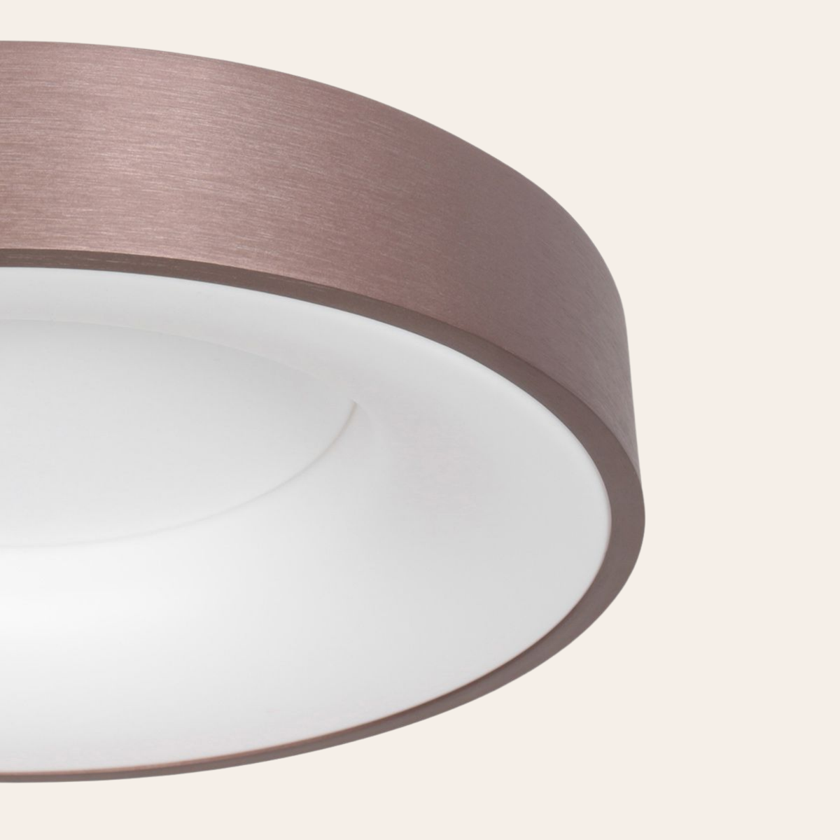 Steinhauer Ringlede Plafondlamp | Bronzen LED Ø48 cm, Dimbaar voor Slaapkamer en Woonruimte Steinhauer