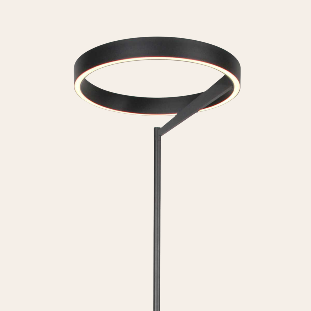 Steinhauer Mykty Vloerlamp | Zwarte LED, Dimbaar, 170 cm Hoog voor Woonkamer Steinhauer